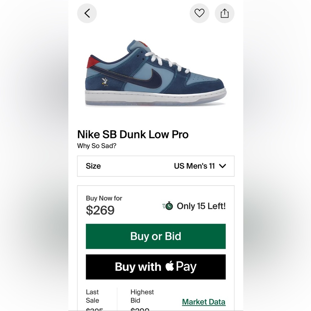 Nike dunk low why so sad